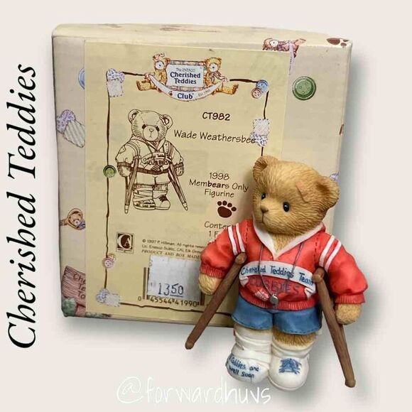 Cherished Teddies Club Figurine “Wade Weathersbee” #CT982 - Picture 1 of 9